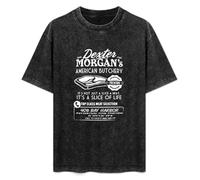 Dexter American Butchery II Men's T-Shirt Unisex Black Cotton Print tee Shirts L