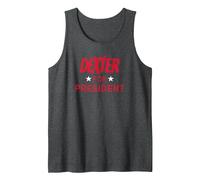 Dexter For President Camiseta sin Mangas, Hombre, Jaspeado Oscuro, L