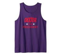 Dexter For President Camiseta sin Mangas, Hombre, Morado, M
