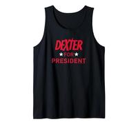 Dexter For President Camiseta sin Mangas, Hombre, Negro, M