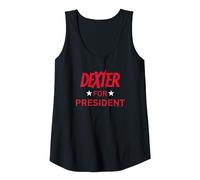 Dexter For President Camiseta sin Mangas, Mujer, Negro, XL