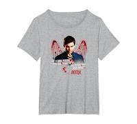 Dexter Good or Bad Camiseta, Mujer Tallas Grandes, Gris Jaspeado, 2XL Grande