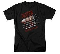 Dexter T-Shirt Blood Never Lies Graphic TV Show Printed Cotton tee SHO202 Black(X-Large)