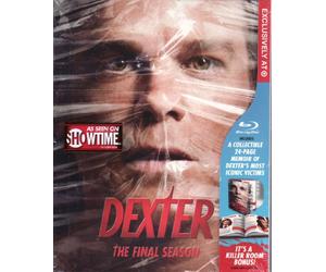 Dexter: The Complete Final Season LIMITED EDITION Blu-ray DVD Set Includes 24 Page Memoir of Dexter's Most Iconic Victims - A Killer Room BONUS!