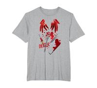 Dexter Tools of The Trade Camiseta, Hombre Tallas Grandes, Gris Jaspeado, 4X Alto