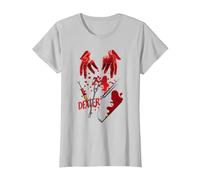 Dexter Tools of The Trade Camiseta, Mujer, Plata, XS