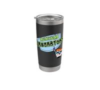 Dexter's Laboratory Logo Vaso térmico de acero inoxidable de doble pared