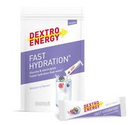 Dextro Energy Fast Hydration Wildberry - 25 Sticks - Sticks de polvo de electrolitos con zinc para una hidratación óptima en deporte y recuperación