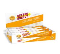 Dextro Energy Gummies, 8x45g, Naranja + Magnesio, carbohidratos rápidamente disponibles, gummies y electrolitos