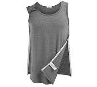 Deyeek hombres cirugía de hombro camisa de descanso camisa de hombro después del puerto de quimioterapia de chaleco debe ser ropa adaptable