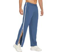 Deyeek Pantalones de Jogging para Hombre, Pantalones Deportivos Largos y Transpirables, Pantalones de Yoga con Cremallera Lateral, Pantalones divididos