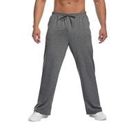 Deyeek Pantalones Informales para Hombre, de algodón, Transpirables, Cintura elástica con cordón, Pantalones Deportivos con Bolsillos