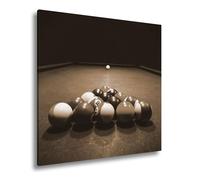 deyoli Lienzo decorativo con diseño de triángulo esférico de colores esperando el primer empuje, formato: 70 x 70 cm, efecto: sepia XXL, impresión artística sobre bastidor/mural/decoración del salón