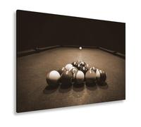 deyoli Lienzo decorativo con diseño de triángulo esférico de colores esperando el primer empuje, formato: 120 x 80 cm, efecto: sepia XXL, impresión artística sobre bastidor/mural/decoración del salón