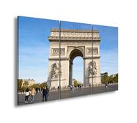 deyoli WTD - Lienzo decorativo (120 x 80 cm), diseño del arco del triunfo en el centro de la ciudad