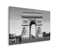 deyoli WTD - Lienzo decorativo (60 x 40 cm), diseño del Arco del Triunfo en el centro de la ciudad, color blanco