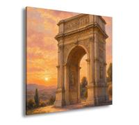 deyoli WTD - Lienzo decorativo (60 x 60 cm), diseño de arco de triunfo