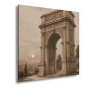 deyoli WTD - Lienzo decorativo (70 x 70 cm), diseño de arco de triunfo