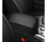 DEYTOP Funda de consola central para Nissan Pathfinder 2013-2021, funda para reposabrazos para Infiniti QX60 2013-2016, accesorios, protector de reposabrazos de cuero antiarañazos (costuras negras)