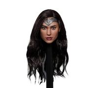 DEZARO Esculpir cabeza femenina a escala 1/6, cabeza de gal gadot para chica europea tallada para figura de acción de 30,5 cm (G)