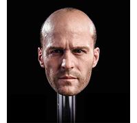 DEZARO Esculpir cabeza masculina de 1/6 escala, Jason Statham European Strong Man Head Carved Carving for 12inch Action Figure Body Collectible (A)