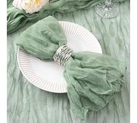 DeZerlor Paquete de 20 servilletas de gasa de algodón lavables para primavera, día de la madre, 20 servilletas de gasa de algodón a granel de 53 x 53 cm para boda, novia, baby shower, cena, decoración