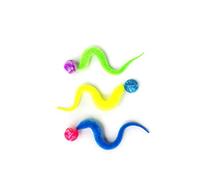 Dezi & Roo Wiggly Balls - Pelota de Juguete Divertida para Gatos de Todas Las Edades, Paquete de 3, Colores Surtidos