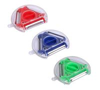 DEZP 3 PCS pelador patatas pelador verduras pelador de patatas multi pelador de patata pelador multifuncional pelador de verduras pelar la piel suave pelar la corteza Cortar en tiras finas