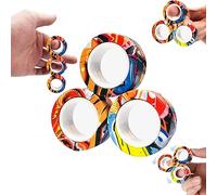 DEZP Anillos Magnéticos Fidget Spinner Fidget Toys, Fidget Magnet Rings Pack Gran regalo para adultos Adolescentes Niños