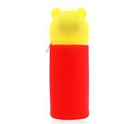 DEZP Kawaii Estuche Para Legami Escolar, 2 En 1 De Silicona Blanda, Oso Animal Estuche Silicona Para Portabolígrafos De Mesa, Cremallera, Lápices De Rotuladores Bolígrafo(B)