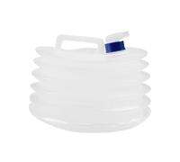 DEZYPZAM Cubo Agua Plegable, Depósito de Agua Portátil para Exteriores, Garrafa Aguas Plegable, para Beber, portátil, para Escalada, mochilero, Portador de Cubo (Blanco,5 L)
