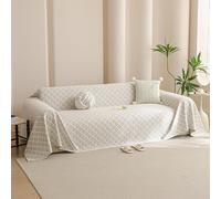 DEZYPZAM Manta para Sofá Extra Grande | Mantas de Sofás Refrescante de Verano Universal | Multiusos Antideslizante Funda Sofás Protector para 1/2/3/4 Plazas (Gris,180x180cm)