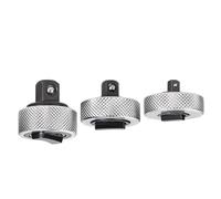 Dezzhou 3 llaves de vaso de trinquete de 1/4 3/8 1 / 2 pulgadas, mango reversible, portátil, giratorio, acero para mantenimiento del hogar