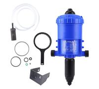 Dezzhou Infusor de dilución alimentado por agua para jardinería, cuidado del ganado y aplicaciones de producción de alimentos, ventilador de administración propulsado por presión de agua, ABS y acero