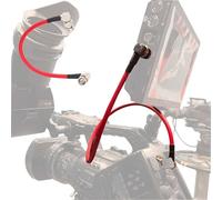 DF DIGITALFOTO Canare LV-61S Cable Coaxial BNC 12G HD-SDI 75Ω, BNC Macho a Macho en Forma de L, Cable Original para Cámara de Video 4K 0,5 m, Rojo, AR12