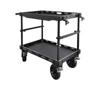 DF DIGITALFOTO Carro de Producción de Vídeo Profesional con Ruedas Neumáticas 9", Carrito de Cine Plegable Carga 300kg, Estación de Trabajo Móvil para DIT y Fotografía(LBC-M-9). (Meduim)