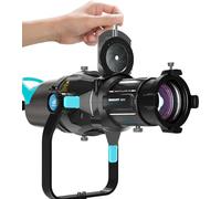 DF DIGITALFOTO Proyector óptico Snoot Bowens Mount Gobo con iris, accesorio de proyección para foco de fotografía, compatible con Aputure Amaran 100X/D, 200D/X, 150/300C, Aputure Storm 400X