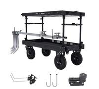DF DIGITALFOTO TITAN Plus - Carrito de cámara de producción de vídeo para cineasta / estudio, carga útil de 300 kg, incluye soportes en L, ganchos en U, estación de trabajo profesional al aire libre