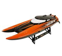 DF Models Avanti BR V2 Boot Brushed RTR (L x A x A 44 x 12 x 10 cm, Aprox. 580 g, a Partir de 14 años, Incluye batería y Cable de Carga USB, catamarán de Carreras teledirigido, Juguete) 3640