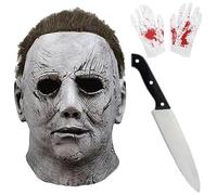 DFADKYWU Mascara Michael Myers, Mascara Halloween, Mascaras De Terror, mascaras halloween, Máscara De Látex De Terror Para Adultos, Máscara Halloween Carnaval Fiesta Horror Cosplay Disfraz (zhezhou)