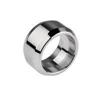 DFADSVCNM Anillo de acero inoxidable for glande del pene, 5 tamaños, SM, metal, joyería íntima, retardante, juguete sexual for hombres y parejas.(24.5mm)
