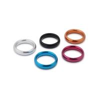 DFADSVCNM Anillo de metal BDSM for pene, testículos, glande, 5 colores, 3 tamaños, bondage erótico, ejercicio for hombres, juguetes sexuales for parejas.(Rot,40mm)
