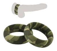 DFADSVCNM Anillo de silicona for pene, testículo y escroto (3 tamaños) for hombres y parejas. Eyaculación retardada.(Grün,45mm)