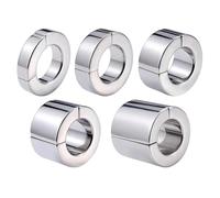 DFADSVCNM Anillo de testículos pesado con bola magnética SM, 5 tamaños, extensor de testículos, peso testicular CBT, anillo de pene de acero inoxidable, juguetes eróticos for hombres y parejas.(56mm)