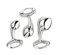 DFADSVCNM Bolas anales de acero inoxidable SM con anilla de tracción, dilatador de bolas anales de metal, punto G, próstata, juguetes sexuales for mujeres y hombres.(S)