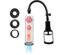 DFADSVCNM Bomba de pene for hombres, bomba de vacío for pene, masturbador, alargador de pene, bomba de pene, expansor masculino, set erótico con 3 fundas de silicona.