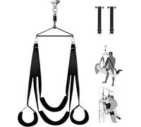 DFADSVCNM Columpio de amor BDSM, columpio giratorio de 360° for techo y puerta 2 en 1, conjunto de bondage BDSM con marco y asiento ancho y acolchado for parejas