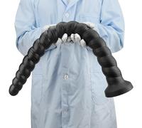 DFADSVCNM Consolador anal de silicona extra largo y suave con ventosa, consoladores clásicos for masaje de próstata, dilatador anal y masturbación for hombres y mujeres.(L)