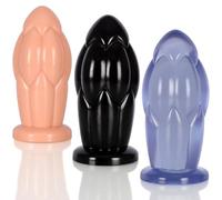 DFADSVCNM Consolador anal gigante con ventosa XXL, dilatador anal,bolas anales grandes, juguetes sexuales for hombres y mujeres.(Blau)