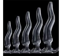 DFADSVCNM Consolador anal grande de silicona con cuentas SM, masturbador anal suave for gays, masajeador de próstata, dilatador anal, juguetes sexuales for mujeres, hombres y parejas.(XS)